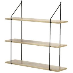 Casame - tagère Murale 3 Niveaux décor Bois L60 cm - Casâme - Bois