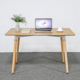 Table à Manger Scandinave pour 4-6 Personnes avec Pien en Bois - 110*60*75cm