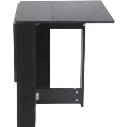 Table Pliante Noir Style Contemporain 4-6 Personnes pour Cuisine Salle à Manger Salon