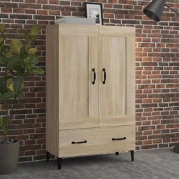 Buffet haut Meuble de rangement | Commode Bahut Chêne sonoma 70x31x115 cm Bois d'ingénierie FR89110