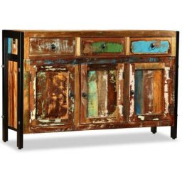Buffet Bahut | Meuble de rangement Commode Bois de récupération massif 120 x 35 x 76 cm 52142 - Brun