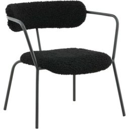 Fauteuil en polyester et acier Duffy - Noir