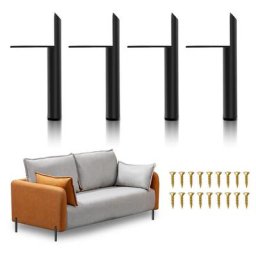 Pieds de meuble Pieds de table en métal Fer Pieds de meuble Pieds d'armoire Pieds de socle-Noir