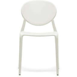 6 Chaises design gio - Lot de 6 - intérieur et extérieur - Blanc