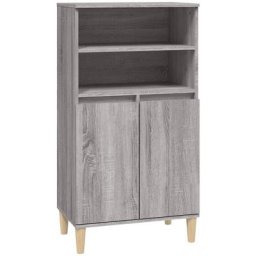 Buffet haut Sonoma gris 60x36x110 cm Bois d'ingénierie Vidaxl Sonoma gris