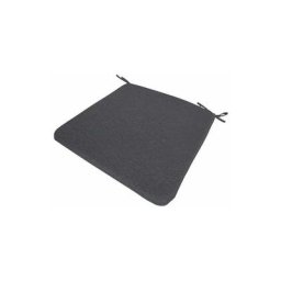 Galette de chaise déhoussable Madison 40 cm - Gris / Argent - Gris / Argent