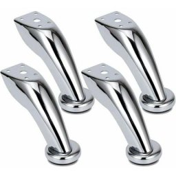 Pieds de canapé en acier inoxydable épais 4 pièces pieds de meubles pieds chromés meubles lit