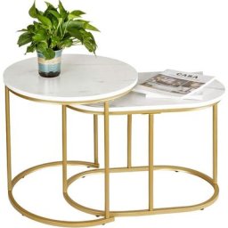 Ensemble de 2 Tables d'Appoint, Ensembles de Tables d'Appoint, Table Basse Intelligente, Table
