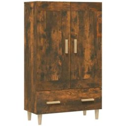 Buffet haut Chêne fumé 70x31x115 cm Bois d'ingénierie Vidaxl Chêne fumé