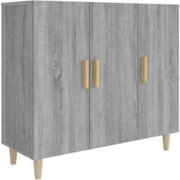 Vidaxl - Buffet Sonoma gris 90x34x80 cm Bois d'ingénierie Sonoma gris