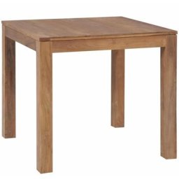 Table à manger Bois de teck et finition naturelle 82x80x76 cm Vidaxl n/a