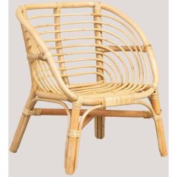 Fauteuil en rotin Gante Kids Sklum Marron Naturel
