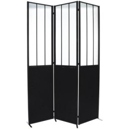 Paravent Verre Arme Atmosphera créateur d'intérieur - Noir