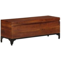 Vidaxl - Coffre de rangement 110x35x41 cm Bois d'acacia solide Brun