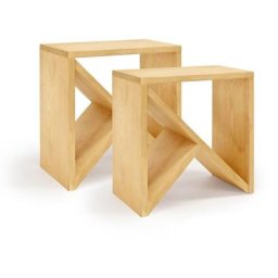 Pack de 2 Tables de chevet Stoke olivier 40x40