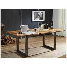Table à manger 180x90 Palissandre laqué Noble unique freeform 0302 - brun