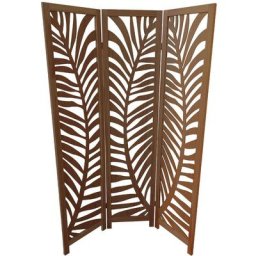 Paravent en bois Ewa 2x120x170cm 7house Brun