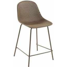 Tabouret extérieur Quinby beige hauteur 65 cm - Beige - Kave Home