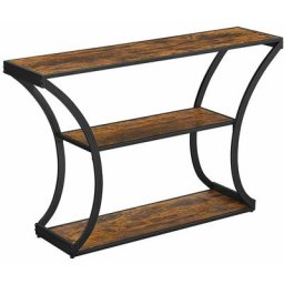 Table console table d'entrée pieds courbés dessus de table allongé pour salon couloir chambre style