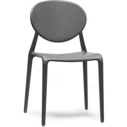 6 Chaises design GIO - Lot de 6 - intérieur et extérieur - Gris