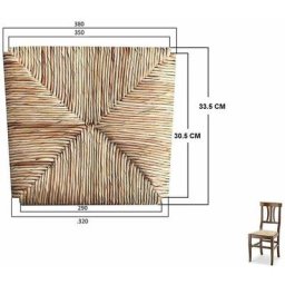 Rechange pour chaise en paille de riz Arte Povera.