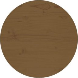 Plateau De Table Dessus de table | Marron Ø40x2,5 cm Bois de pin massif 98504 - Brun