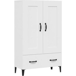 Vidaxl - Buffet haut Blanc 70x31x115 cm Bois d'ingénierie Blanc