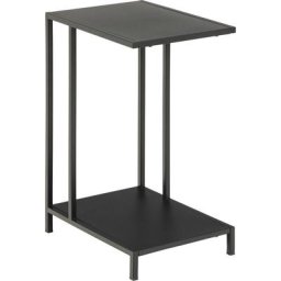 Newcastle Table basse pour ordinateur portable avec 1 espace de rangement, noir. - Noir