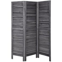 Paravent en bois - 170 x 40 cm - Gris - Livraison gratuite - Gris