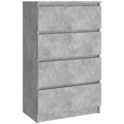 Vidaxl - Buffet Gris béton 60x35x98,5 cm Bois d'ingénierie Gris béton