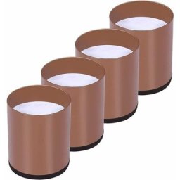 Rehausseur Pieds de Lit Lot de 4 Acier Carbone, Risers de Meubles Ajoutent Hauteur de 5CM,