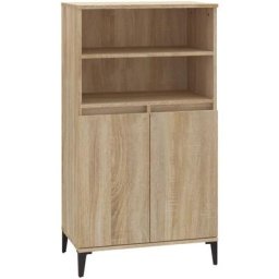 Buffet haut Chêne sonoma 60x36x110 cm Bois d'ingénierie Vidaxl Chêne sonoma