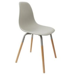 The Home Deco Factory - Chaise scandinave Phenix Gris Home Deco Factory
