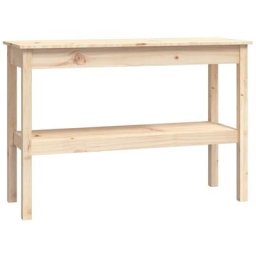 Table console 110x40x75 cm Bois massif de pin Vidaxl Marron