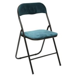 5five - Chaise pliante en velours bleu - 5 five simply smart - Bleu