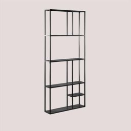 Tagère Murale Modulaire en Métal (80 cm) Thura Sklum Noir - Noir