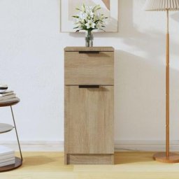 Buffet Bahut | Meuble de rangement Commode Chêne sonoma 30x30x70 cm Bois d'ingénierie 22309 - Brun