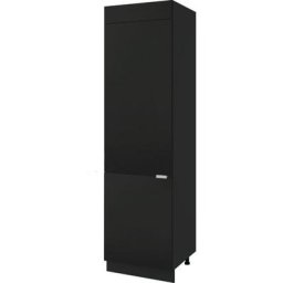 Colonne de cuisine pour réfrigérateur encastrable Lovia Noir Mat 3 portes l 60 cm Type de façade: