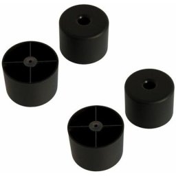 Cyclingcolors - 4x pied de meuble 42mm x 25mm canapé table fauteuil rond plastique
