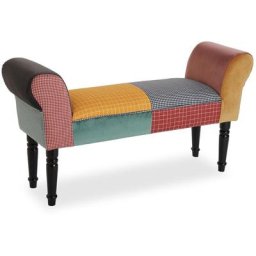 Versa Greton Banquette Chaise Longue Tabouret pied de lit Banc pour la chambre, 53x100x32cm