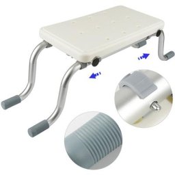 Siège de baignoire - siège de bain suspendu réglable - tabouret de salle de bain - 58.5 cm - 67 cm