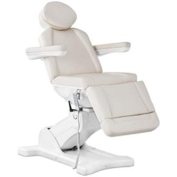 Fauteuil esthétique Table de soin 61,5 à 93,5 cm 150 kg Écru & Blanc - Écru, Blanc