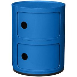 Rangement Caracas 2 Compartiments - abs Bleu clair - abs, Plastique - Bleu clair