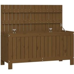 Boîte de rangement de jardin Marron miel 108x42,5x54cm Bois pin Vidaxl Pin marron miel