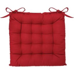 Atmosphera - Galette de chaise rouge 38x38 créateur d'intérieur - Rouge