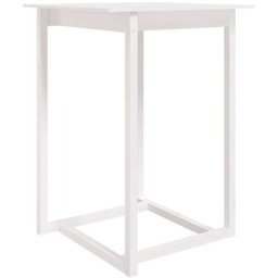 Table de bar Blanc 80x80x110 cm Bois massif de pin