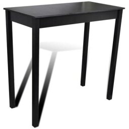 Table de bar Noir MDF 115 x 55 x 107 cm