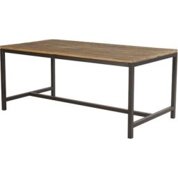 Violet Table de salle à manger 90x180 cm vintage vieil orme.