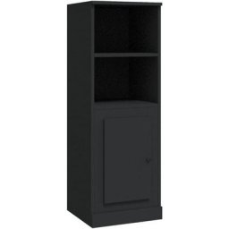 Buffet haut noir 36x35,5x103,5 cm bois d'ingénierie Vidaxl Black