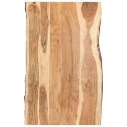 Dessus de table Bois d'acacia massif 100 x (50-60) x3,8 cm